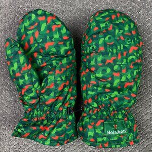NWOT Heineken Beer Mittens Mitts Unisex Large Christmas Edition